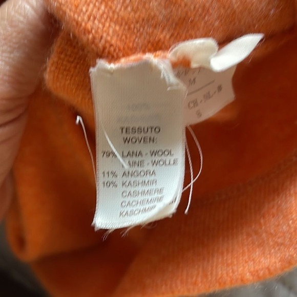 Brunello Cucinelli Women's Wool/Angora/Cashmere Blend‎ Sweater - Orange - Medium - Picture 5 of 5